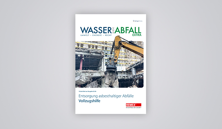 Fachartikel – Entsorgung asbesthaltiger Abfälle Vollzugshilfe